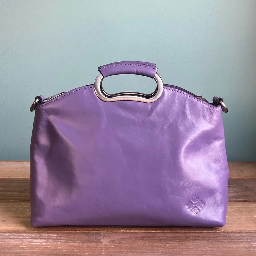 Patricia Nash Leather Top Handle Valetta Satchel Leather Bag - Picture 8 of 8